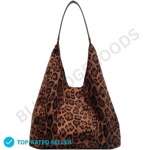 Brand New YFGBCX Tote Bag Brown Leopard Vintage Hobo
